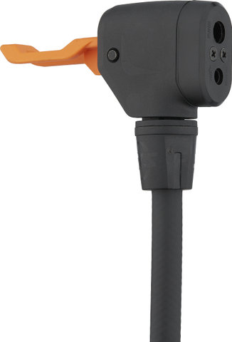 SKS Air-X-Plorer Digi 10.0 Floor Pump w/ Digital Pressure Gauge - black-orange