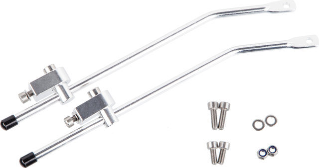 Pletscher Mounting Kit for Frame Eyelets on Genius / Master / Athlete - silver/185 mm