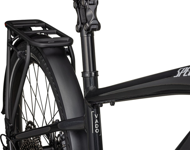 Specialized Turbo Vado 5.0 27,5" E-Trekking-Bike Modell 2025 - gloss castblack-satin silver reflective/44 mm/M/170,0 mm/27,5" (650B)