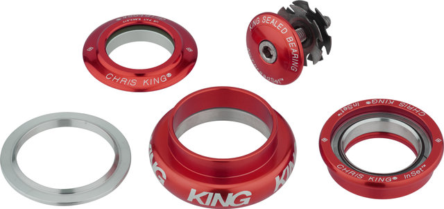 Chris King InSet i7 ZS44/28,6 - EC44/40 Mixed Tapered GripLock Steuersatz - red/1 1/8"/ZS44/28,6 - EC44/40