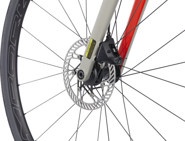 OPEN Vélo de Gravel en Carbone NEW U.P. Ekar 28" - grey matte-red/28"/M