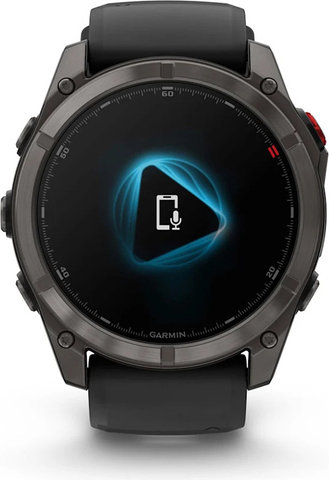 Garmin Fenix 8 Pro – 51 mm AMOLED Sapphire Titanium GPS multisport smartwatch - black-carbon gray