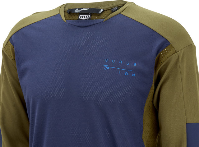 ION Maillot Scrub AMP L/S BAT - dark mud/M