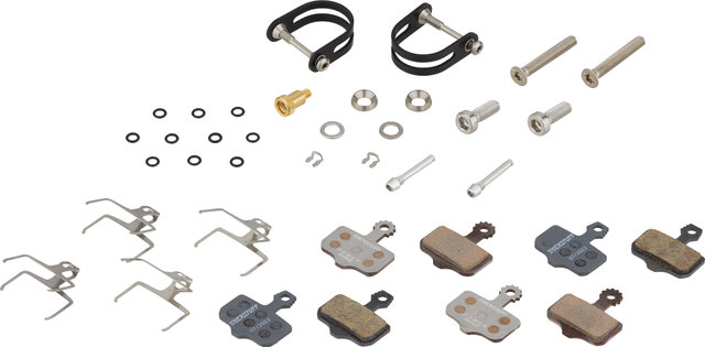 Trickstuff Piccola Carbon v+h ensemble frein à disque Flatmount / Postmount - noir-argenté/Ensemble/gauche/droite (spécifique)