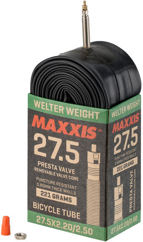 Maxxis Welterweight 27,5" Schlauch - schwarz/27,5 x 2,2-2,5 SV 36 mm