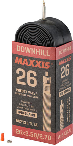 Maxxis Downhill 26" Inner Tube - black/26x2.5-2.7 Presta