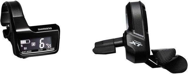 Shimano Kit de actualización XT Di2 1x11 velocidades - negro/Abrazadera / 11-42 / con pantalla