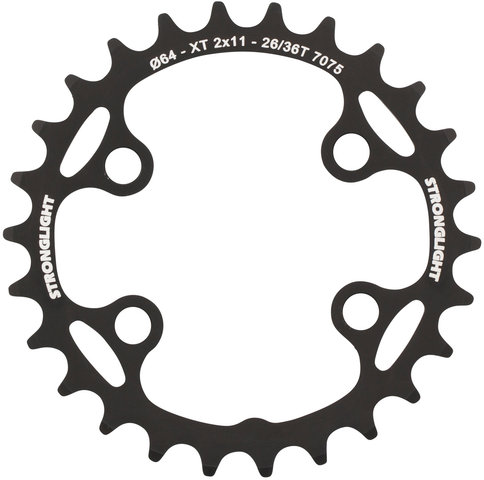 Stronglight Shimano FC-M8000 Chainring 11-speed, 4-Arm, 96/64 mm BCD - black/26 tooth