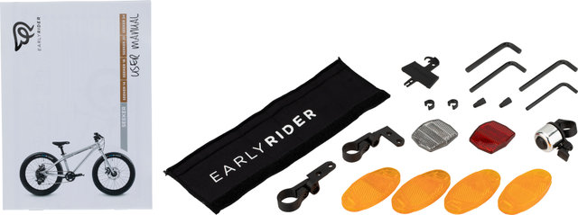 EARLY RIDER Vélo pour Enfant Seeker 20" - brushed aluminium/20"