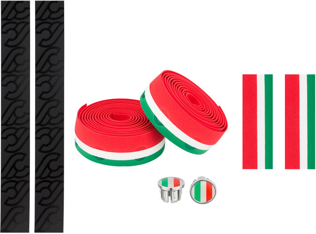 Cinelli Cinta de manillar Flag - green-white-red/universal