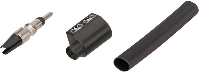 Coaxial Adapter w/ Coaxial Plug - black-silver/universal