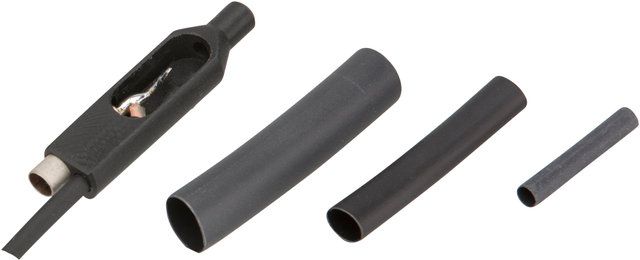 Koax-Abzweigdose mit Koaxstecker und Kabel - schwarz-silber/universal