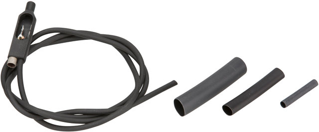SON Caja de conexiones coaxial con enchufe coaxial y cable - negro-plata/universal
