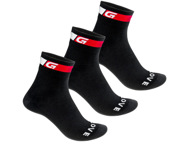 Classic Regular Cut Socks 3-Pack - black/41-44