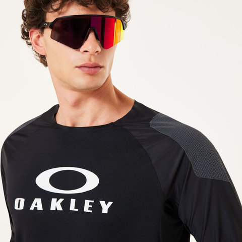 Oakley Seeker Edge L/S Jersey - blackout/M