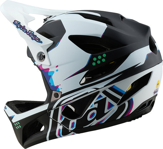 Troy Lee Designs Stage Fullface Helm - trooper white/57 - 59 cm