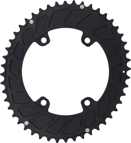 Rotor Plato Shimano GRX, 4 brazos, Q-Rings, círculo de agujeros de 110/80 mm - negro/48 