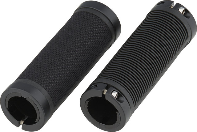 Brooks Cambium Rubber Lenkergriffe für Drehgriffschalter beidseitig - all black/100 mm