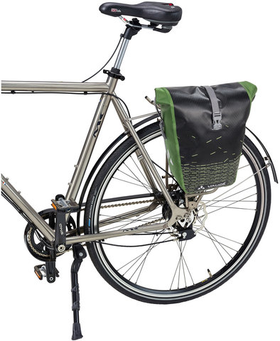 Aqua Back Print Single Hinterradtasche - black-green/24 Liter