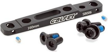 GALFER Disc Brake Adapter for 140/160 mm Disc - black | front