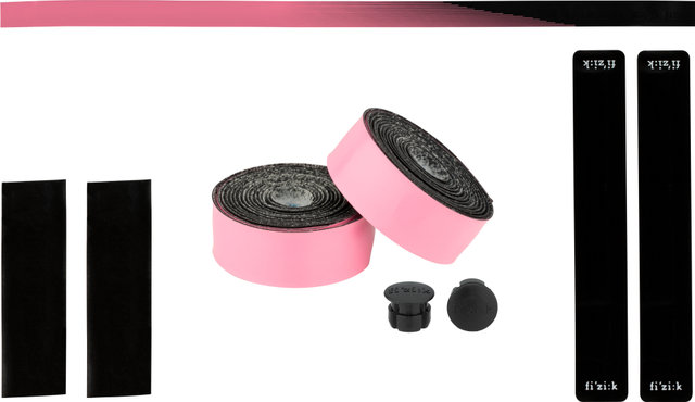 Fizik Vento Microtex Tacky Bicolor Handlebar Tape - black-pink