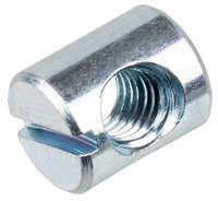 Nicolai Boulon Fileté M6 x 10 x 12 mm pour Fixation PM - argenté/M6 x 10 x 12mm