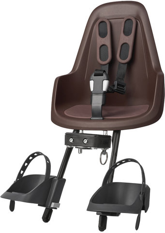 bobike ONE Mini Front-Kindersitz mit Montagebügel - coffee brown/universal