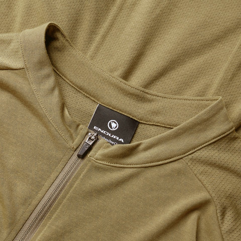 Endura Loop S/S Zipped Trikot - tweed green/M