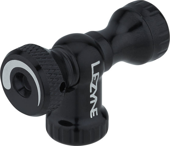 Lezyne Control Drive CO2 pump head with 16 g CO2 cartridge - black