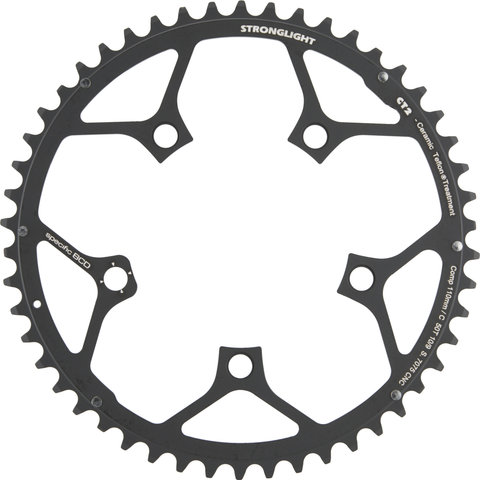 Stronglight CT2 Road Kettenblatt Campagnolo 9-/10-fach, 5-Arm, 110 mm Lochkreis - schwarz/50 Zähne