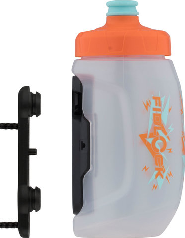 FIDLOCK TWIST bike base Bottle Mount System w/ Kids Drink Bottle 450 ml - transparent-white/450 ml