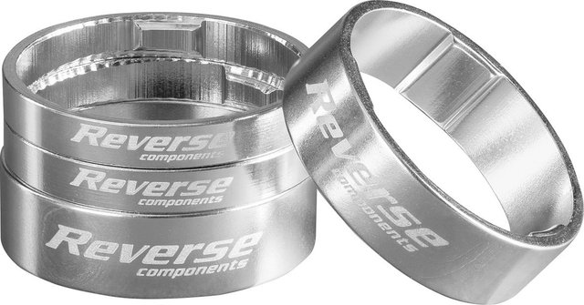 REVERSE Components Ultra-Light 1 1/8" Spacer Set - silver