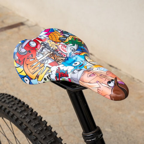 rie:sel design Saddle - stickerbomb | 255 mm | 145 mm