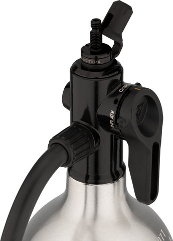 Topeak TubiBooster X CO2 Inflator w/ Pressure Tank - black-silver