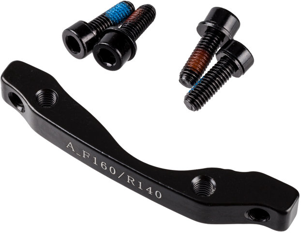 Disc Brake Adapter AQ1.0 for 160 mm - black/front IS to PM