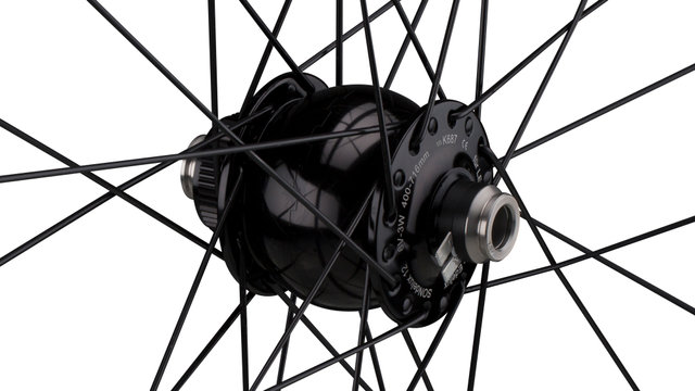 SON Rueda Delux 12 + Open Pro UST Disc + Sapim Race 28" - negro-negro/28" RD 12x100 Dynamo