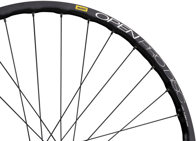 SON Roue Delux 12 + Open Pro UST Disc + Sapim Race 28" - noir-noir/28" avant 12x100 dynamo