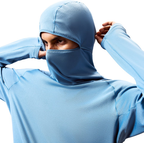 Endura AllTrack Roam Scuba Fleece Hoodie - storm blue | L