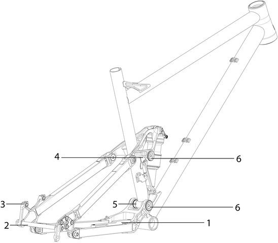 Nicolai Saturn 11 Spare Frame Parts - 4/universal