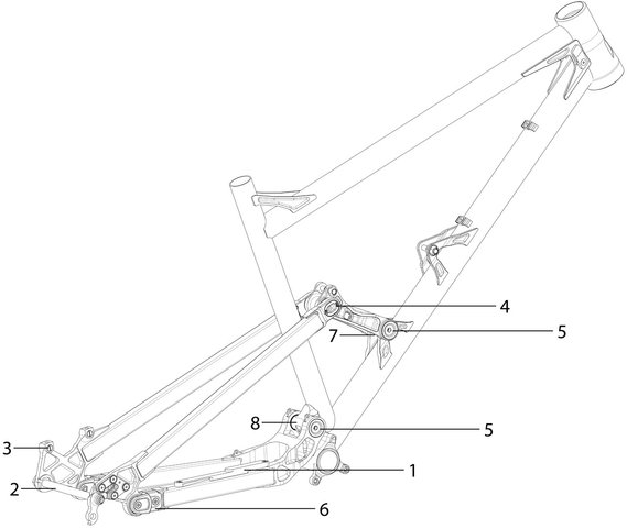 Nicolai G19 Spare Frame Parts - 8/universal