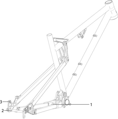 Nicolai Helius TB Spare Frame Parts - 1/black