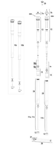 Pièces Détachées Pike (A1-A2 / 2014-2017) 27,5" - 2/noir