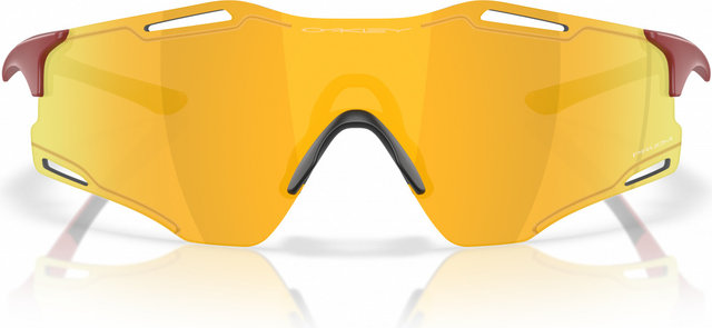 Oakley Cybr Zero Sportbrille - matte iron red | prizm 24k