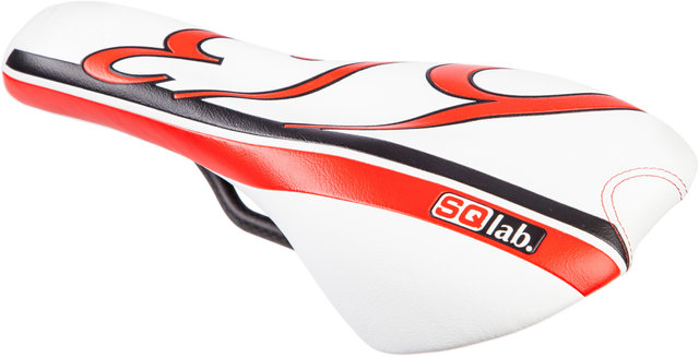 SQlab Sillín 613 Tri Triathlon - blanco-rojo/130 mm