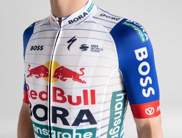 Specialized Camiseta réplica de Red Bull-Bora-hansgrohe S/S - white red bull blue | XS