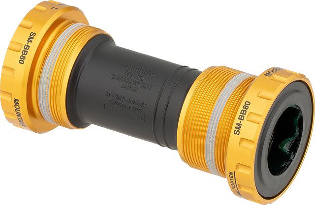Shimano Saint Innenlager SM-BB80 Hollowtech II - schwarz-gold/BSA 68/73