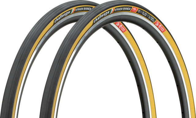 Challenge Set de 2 Pneus Souple Strada Bianca Pro 28" - noir-brun/30-622 (700x30C)