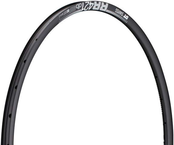 DT Swiss Road 421 Disc Asymmetrical Road Rim - black/28" / 32 hole