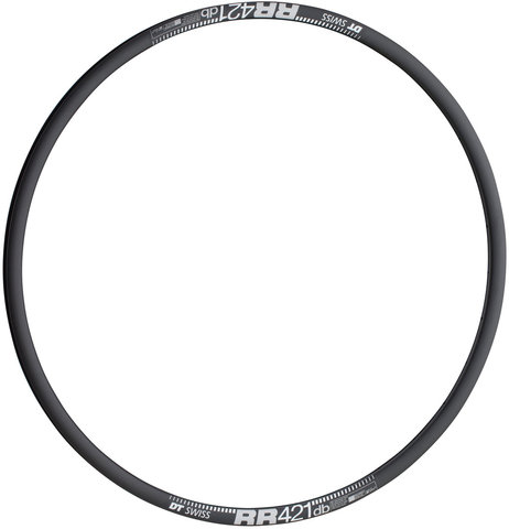 DT Swiss Road 421 Disc Asymmetrical Road Rim - black/28" / 32 hole