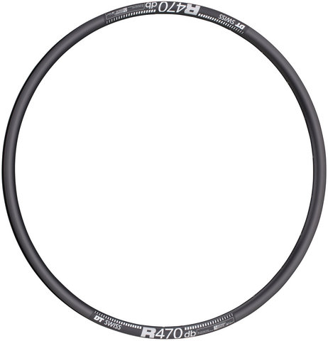 R 470 DB Disc Road Felge - schwarz/28" / 24 Loch